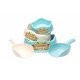The Natural & Blue Food Scoop With A Set Of Different Sized BecoBowls