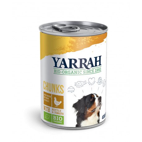 Yarrah Organic Dog Chicken Chunks 405g 